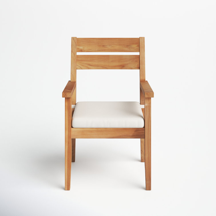 Natural best sale wood armchair